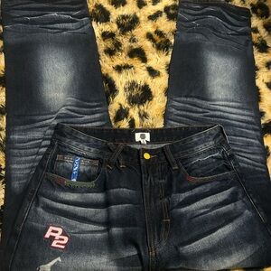 Round Two Brand Jeans  Brand new with no tags  with vintage distressing